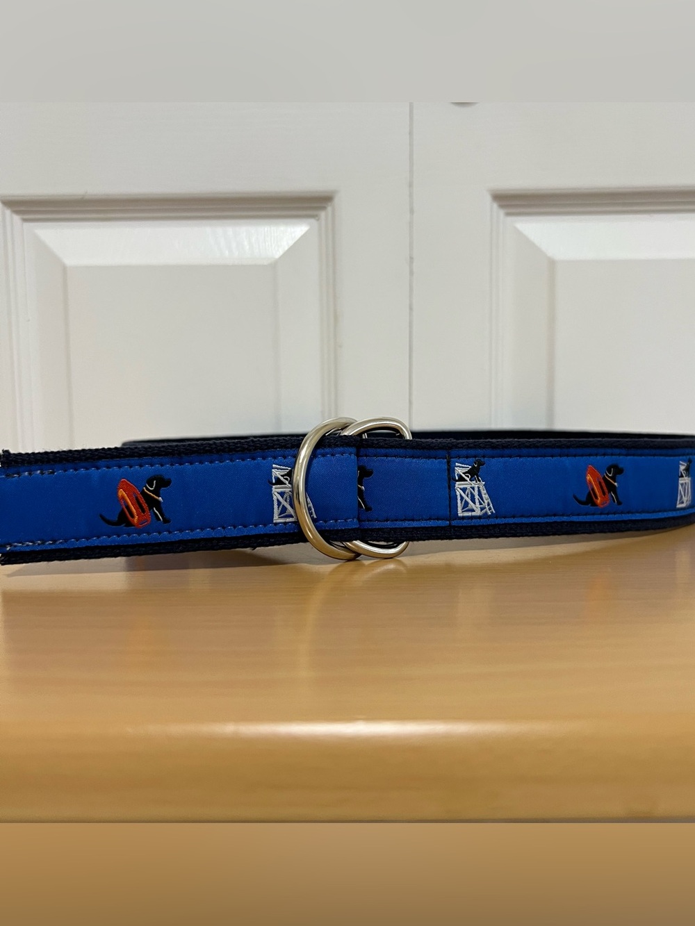 The Belted Cow Blue D-Ring Belt Labrador Lifeguard Dog Size Small